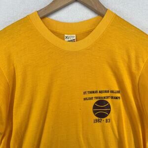 ST THOMAS AQUINAS COLLEGE Shirt XL Spartans 80s Holiday Tournament Screen Stars